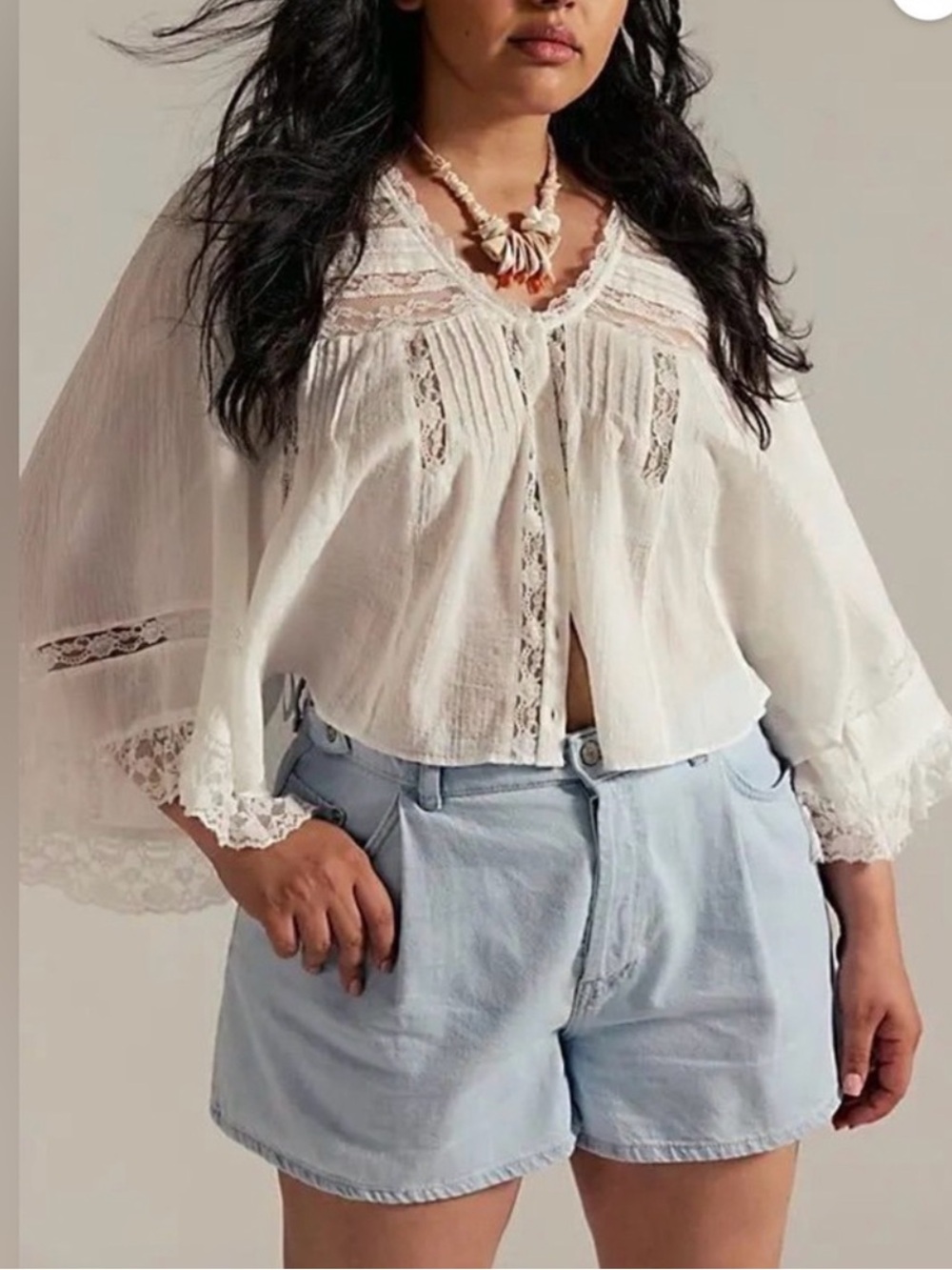 NWT We The Free CRVY Moon Sign Pleated Short